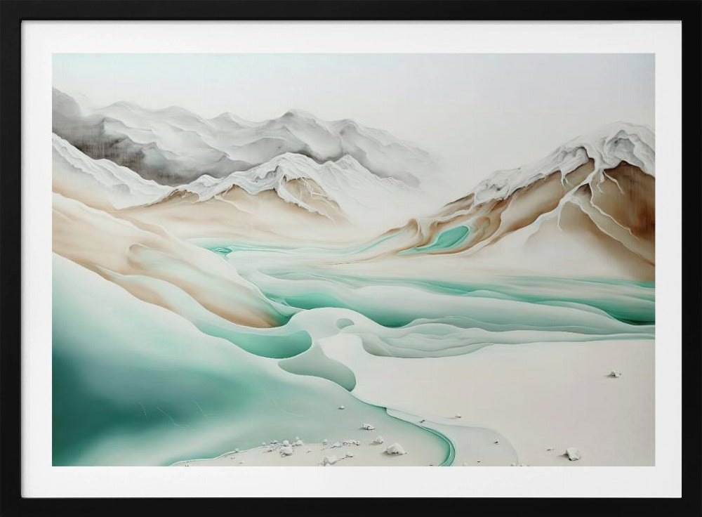 Ruhiger Alpenfluss | Poster