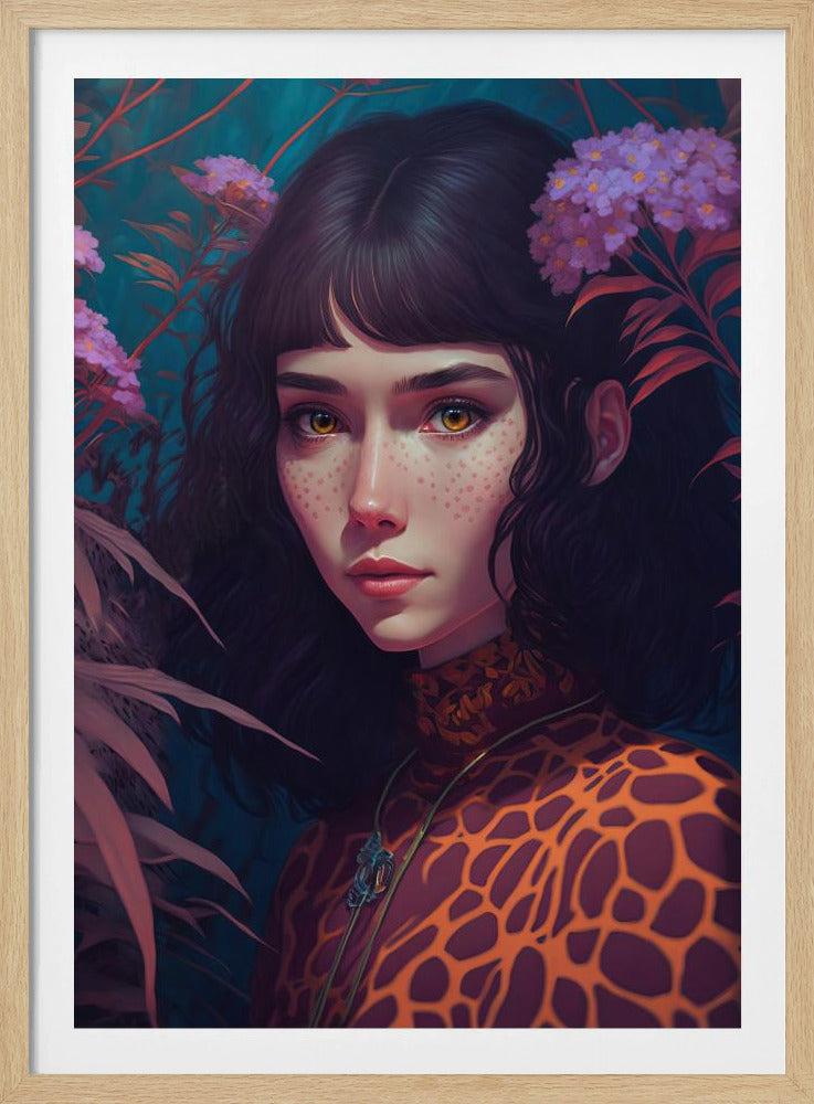 Mystical Bloom Gaze | Poster