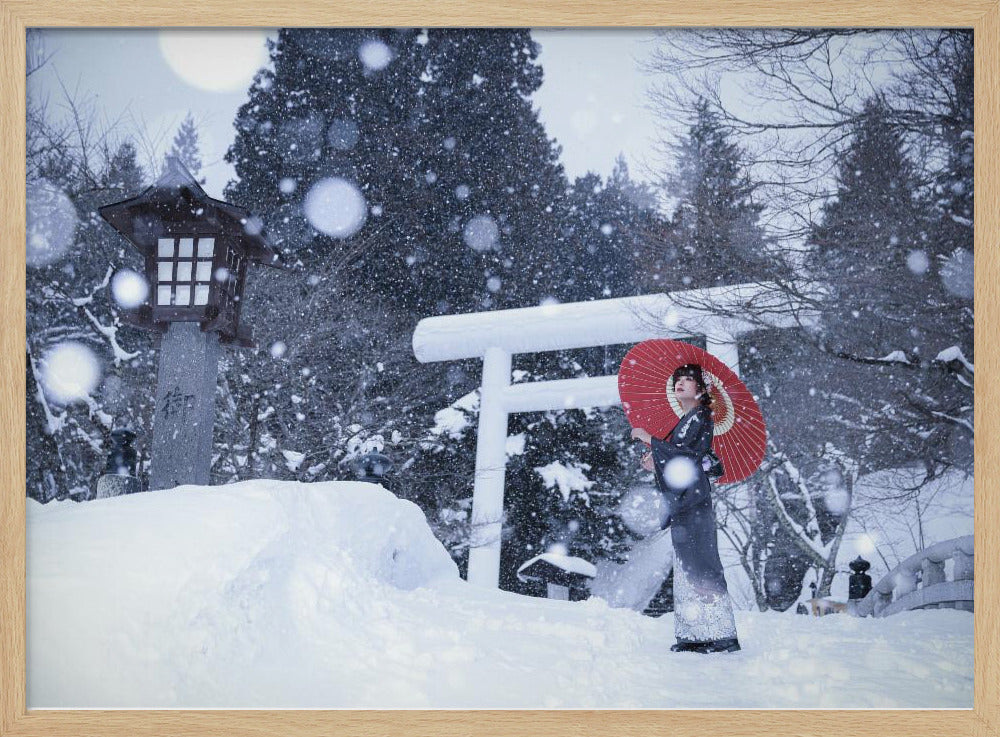 Winterschrein in Japan | Poster