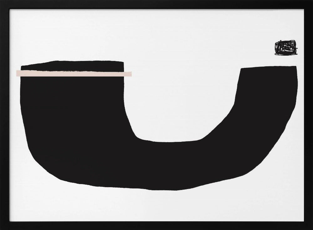 Schwarze geometrische Formen | Poster