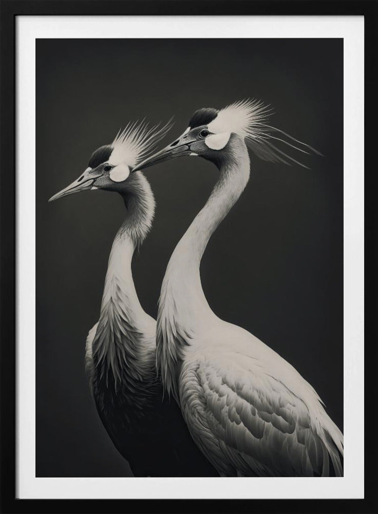 Graceful Cranes Duo | Poster
