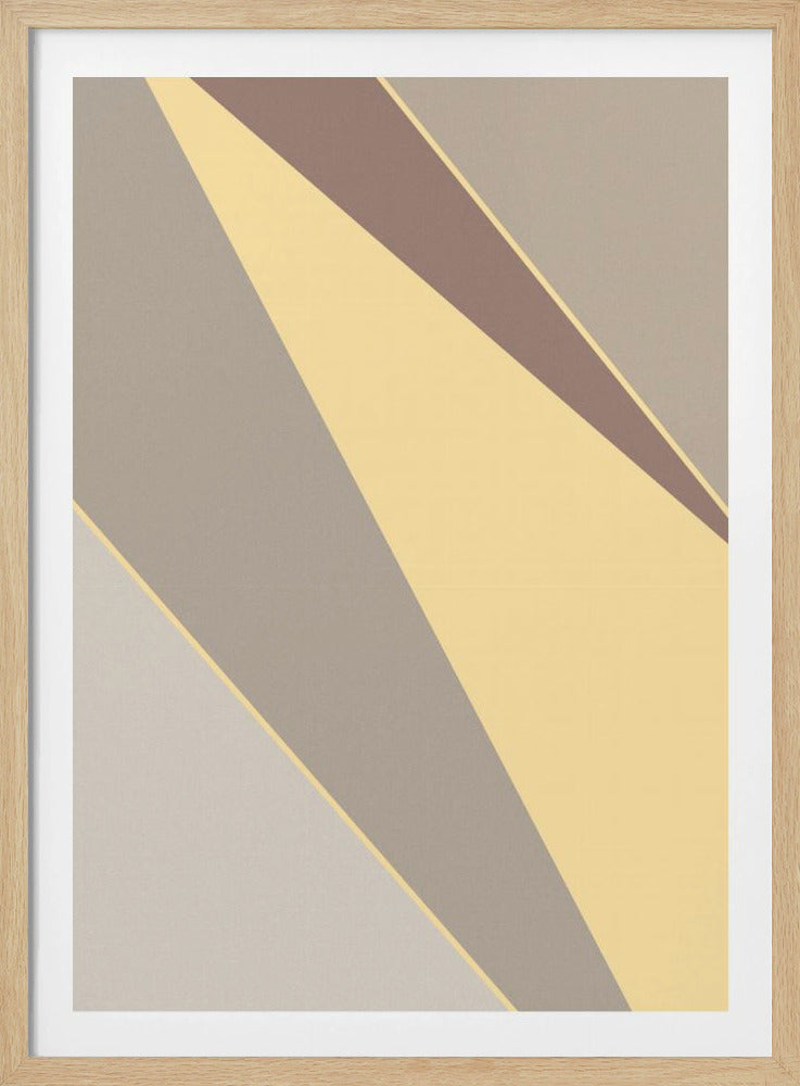 Abstrakte Formen Gelb | Poster