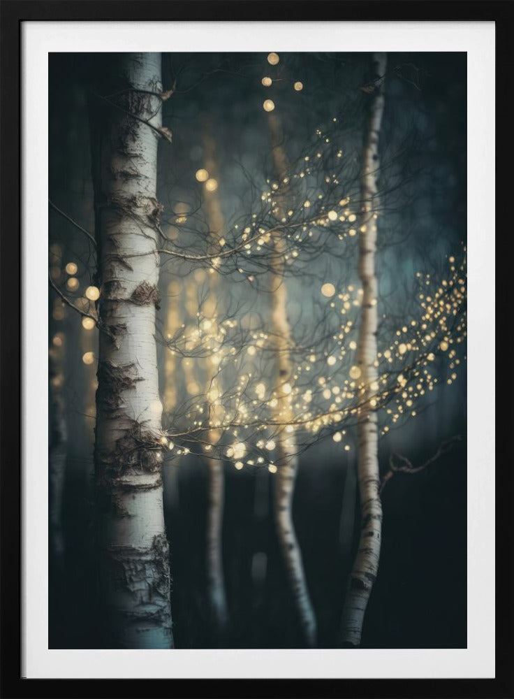 Funkelnder Birkenhain | Poster