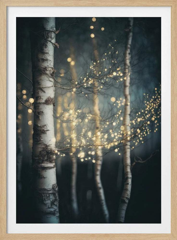 Funkelnder Birkenhain | Poster