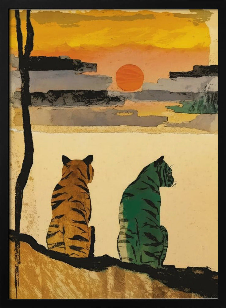 Sonnenuntergangsbegleiter | Poster