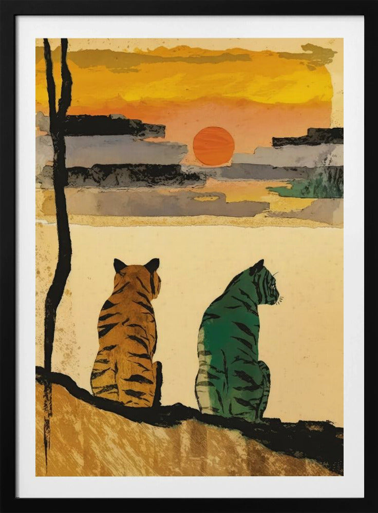 Sonnenuntergangsbegleiter | Poster
