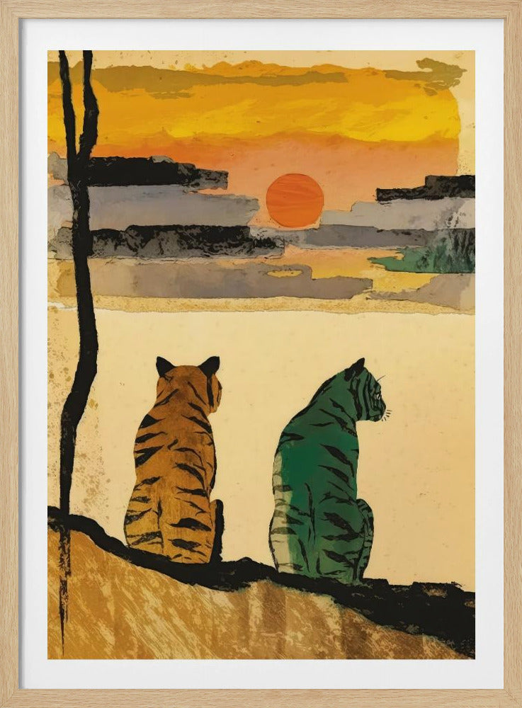 Sonnenuntergangsbegleiter | Poster