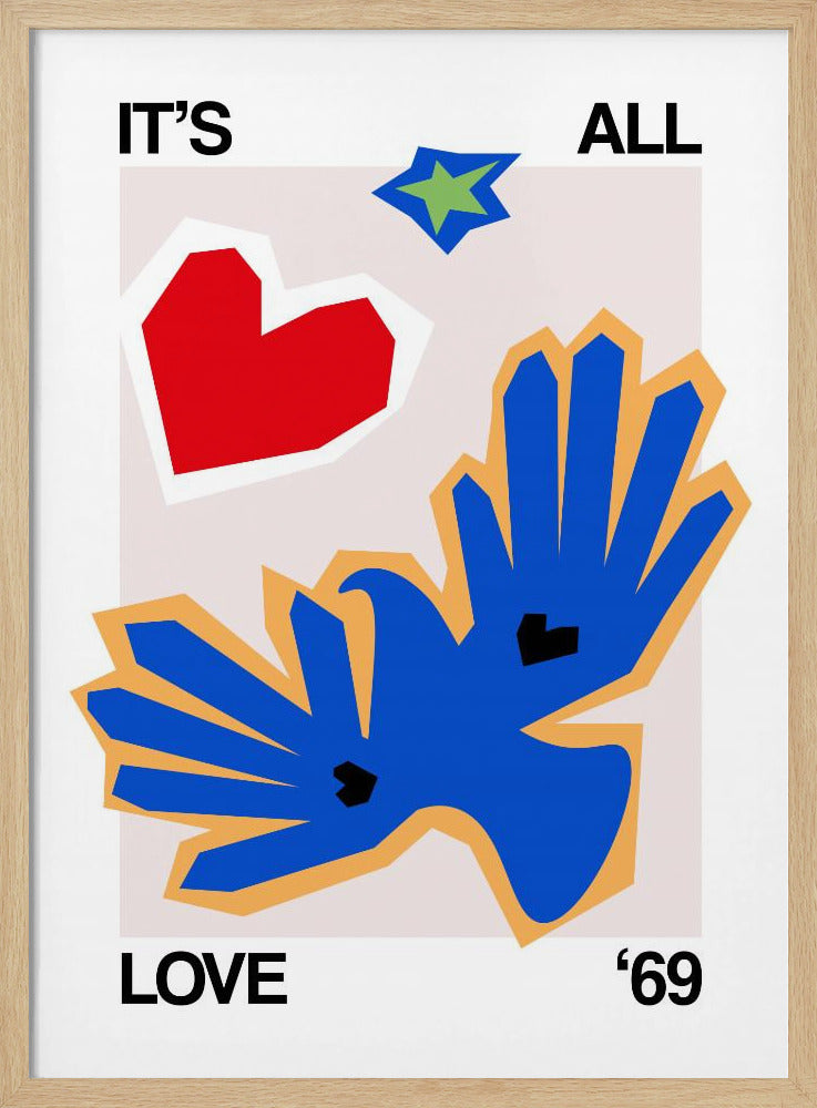 Es ist alles Liebe '69 Bird Blue | Poster
