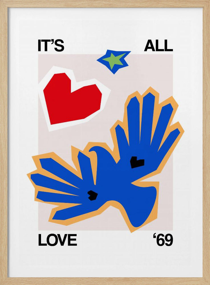 Es ist alles Liebe '69 Bird Blue | Poster