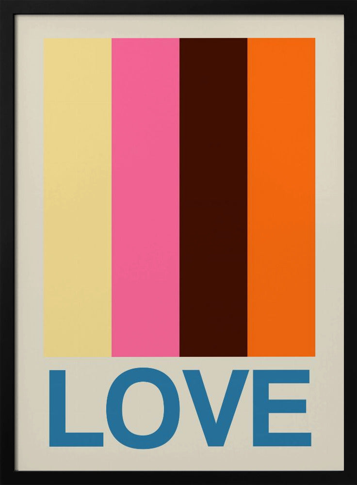 Retro Streifen LIEBE Sommerfrüchte | Poster
