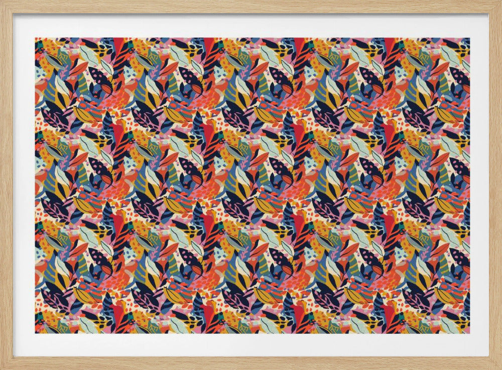 Lebendiger Dschungel-Wandteppich | Poster