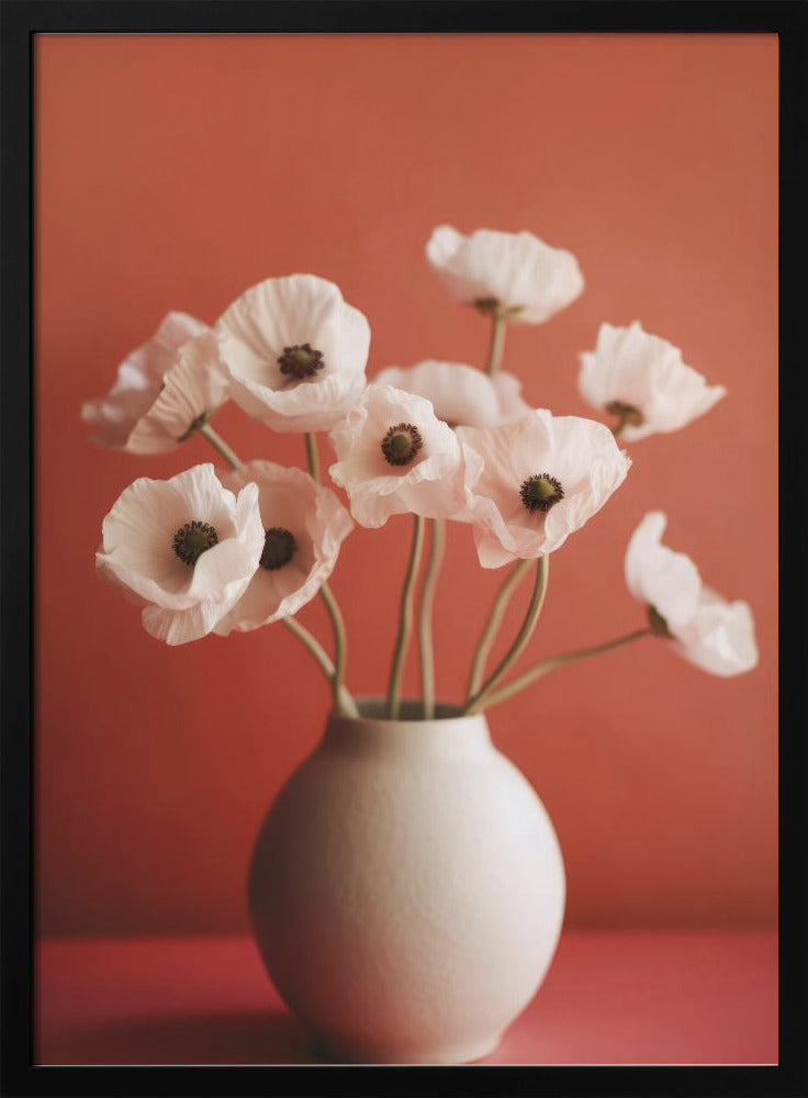 Mohnblumen in Porzellan | Poster