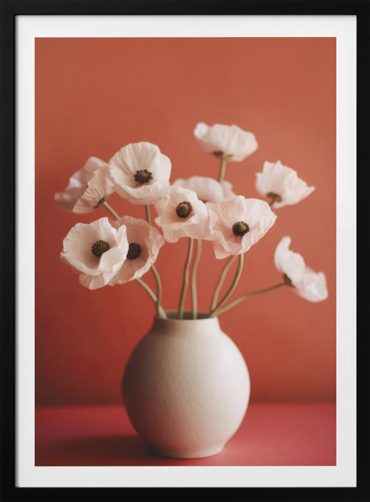 Mohnblumen in Porzellan | Poster