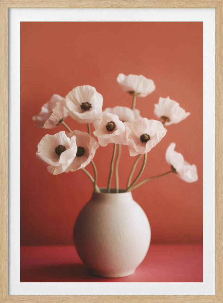Mohnblumen in Porzellan | Poster