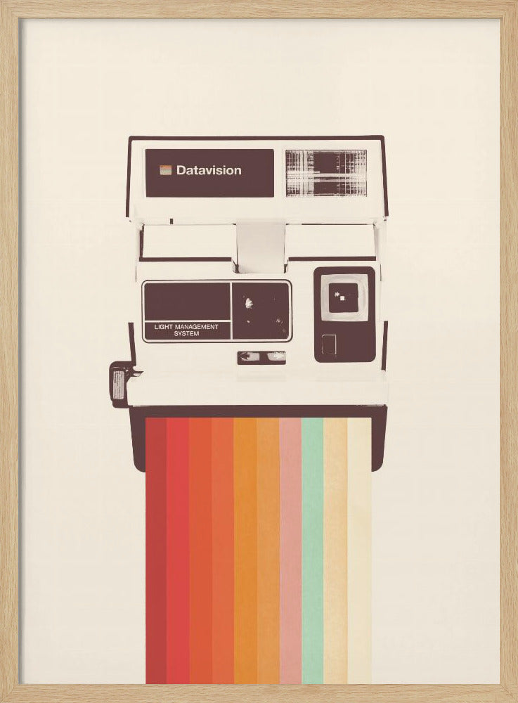 Sofortbildkamera Regenbogen | Poster