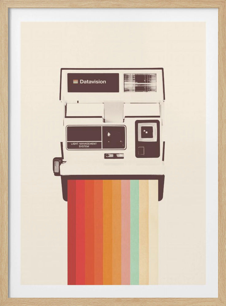Sofortbildkamera Regenbogen | Poster
