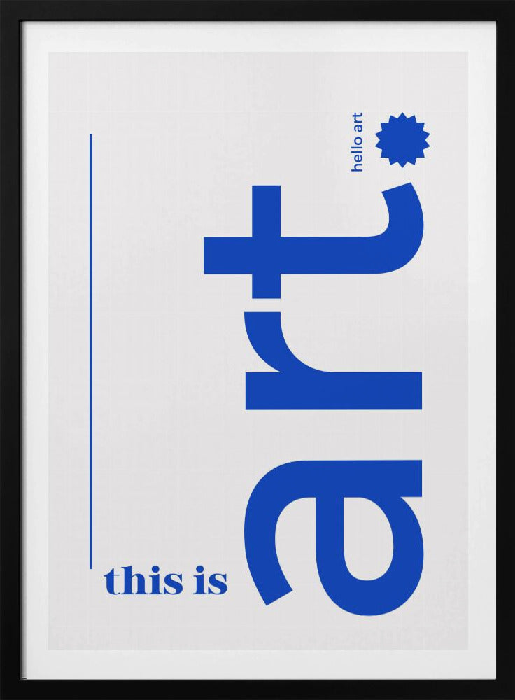 Hallo Fette Typografie | Poster