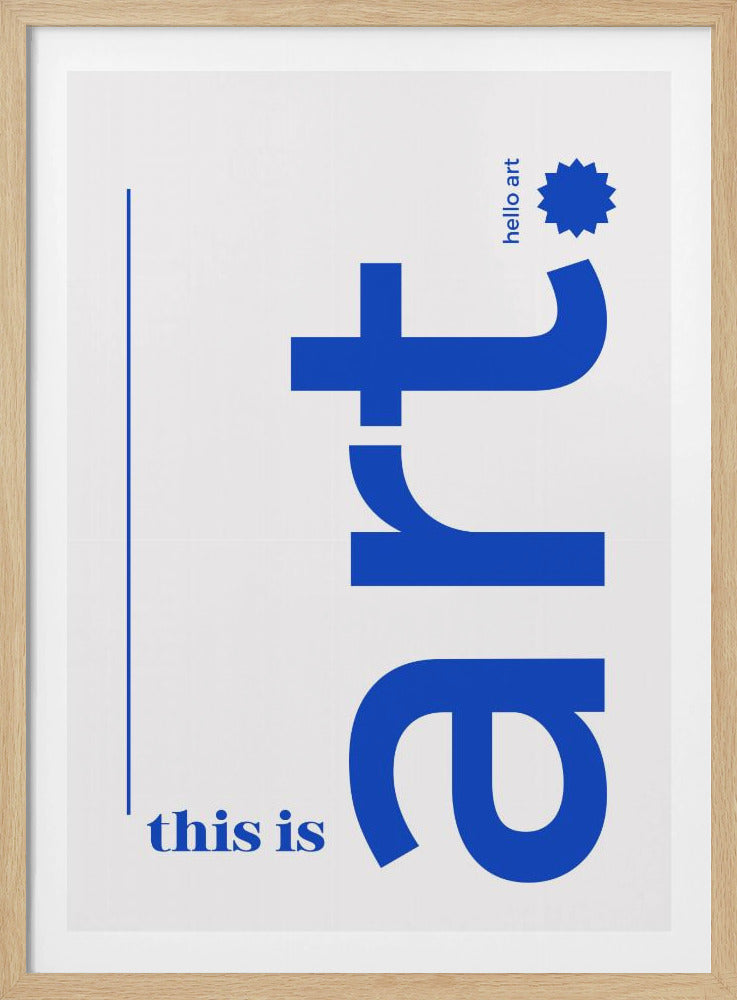 Hallo Fette Typografie | Poster