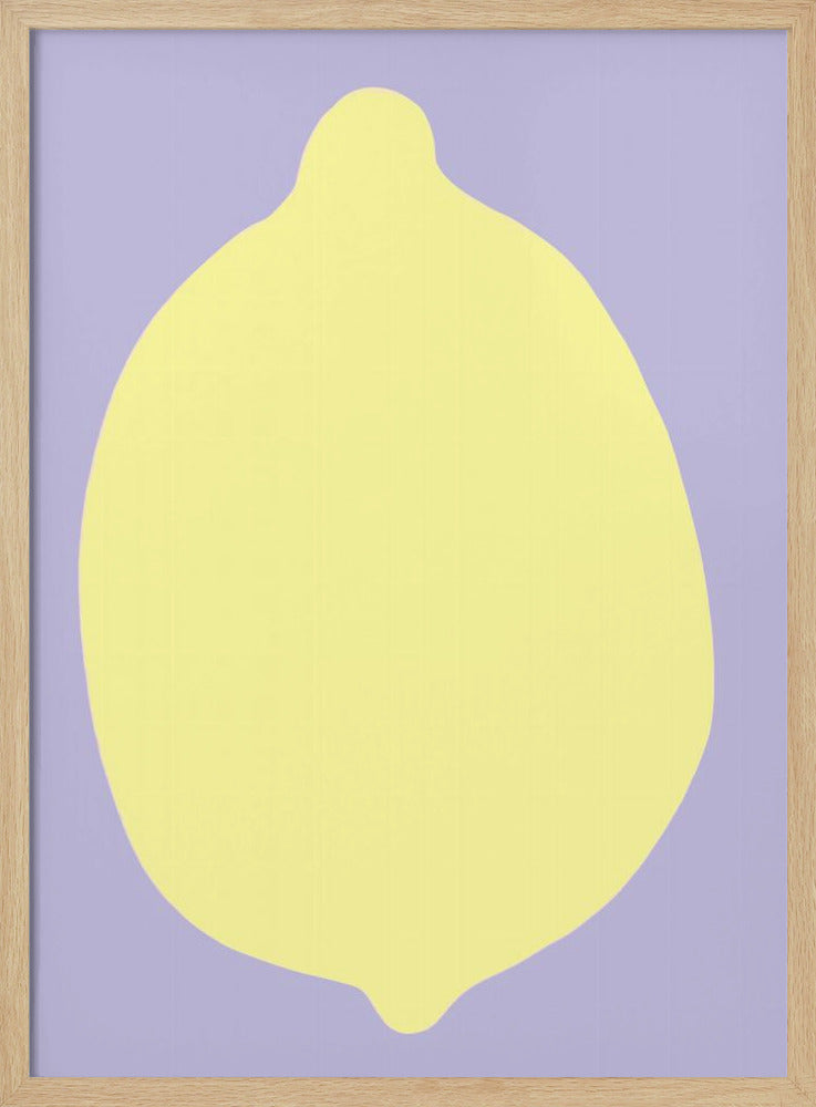 Zitrone auf Lavendel | Poster