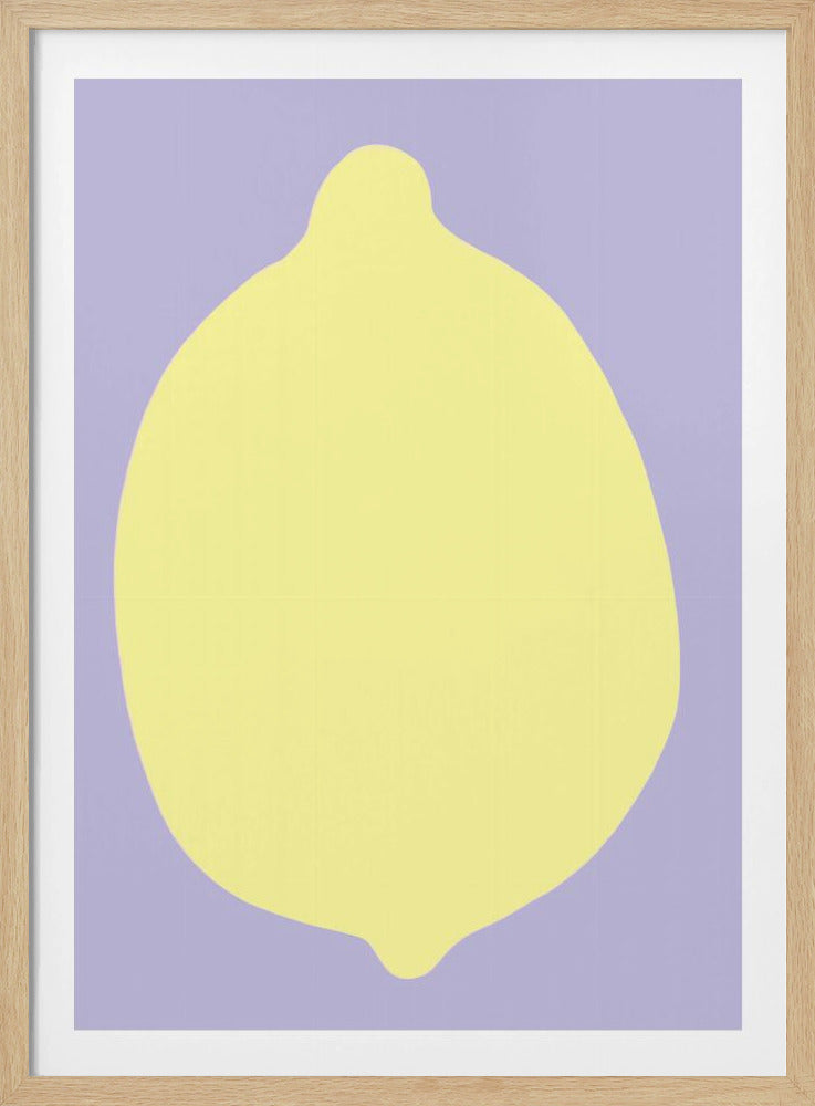Zitrone auf Lavendel | Poster