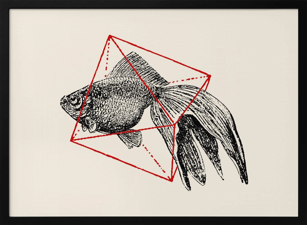 Fisch in Geometrie Nr. 3 | Poster