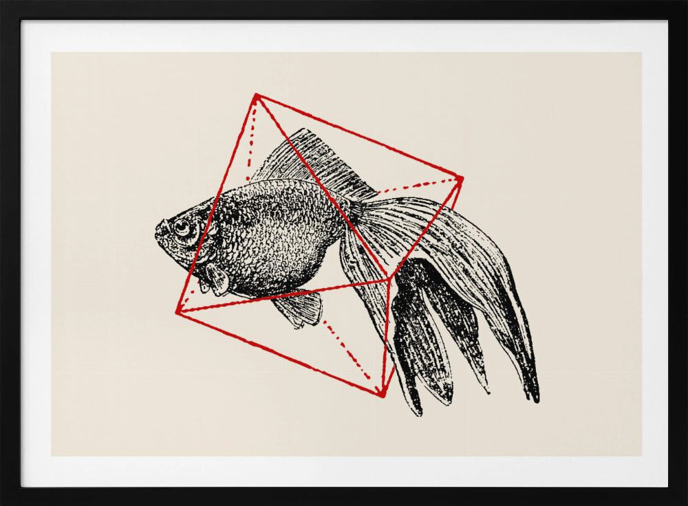 Fisch in Geometrie Nr. 3 | Poster