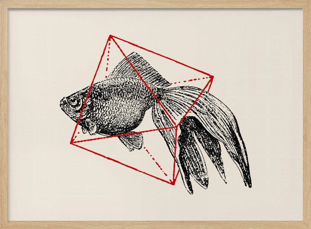 Fisch in Geometrie Nr. 3 | Poster