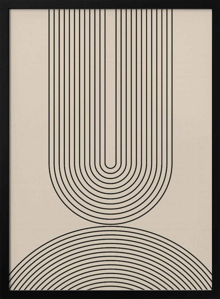 Schwarze Linienkunst | Poster