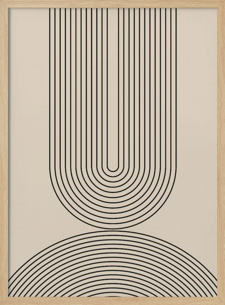 Schwarze Linienkunst | Poster