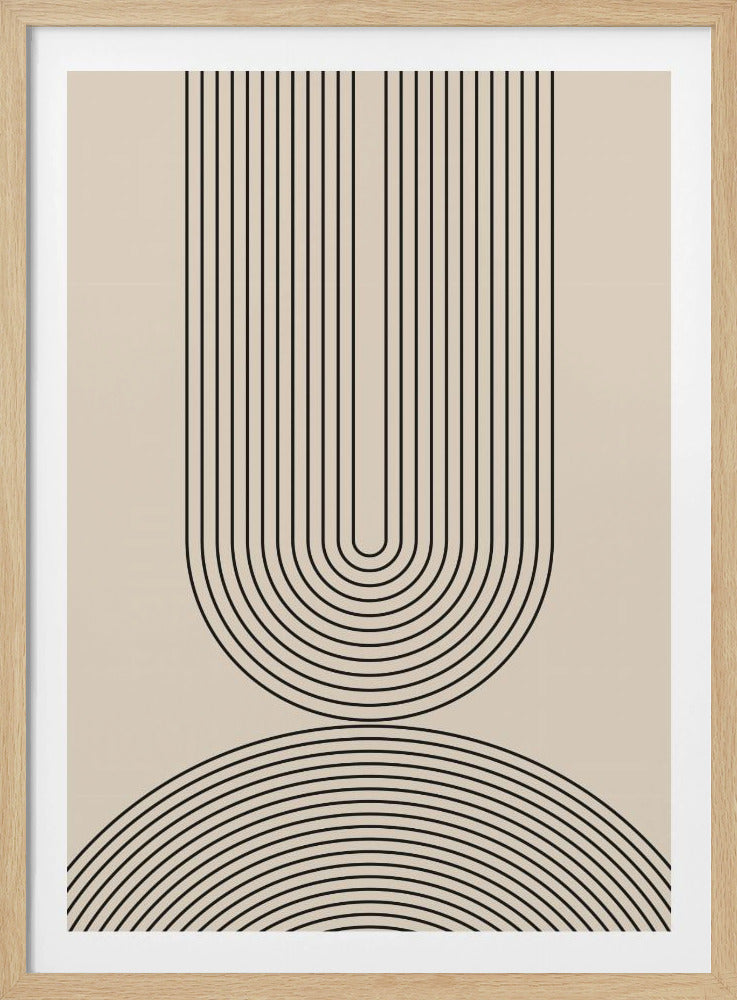Schwarze Linienkunst | Poster
