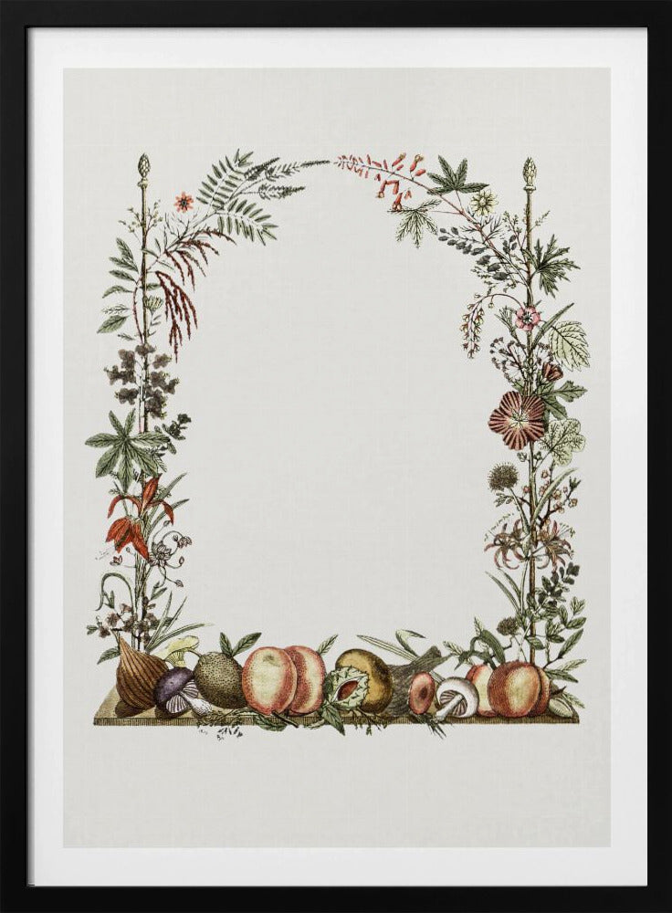 Handgezeichneter botanischer Rahmen | Poster