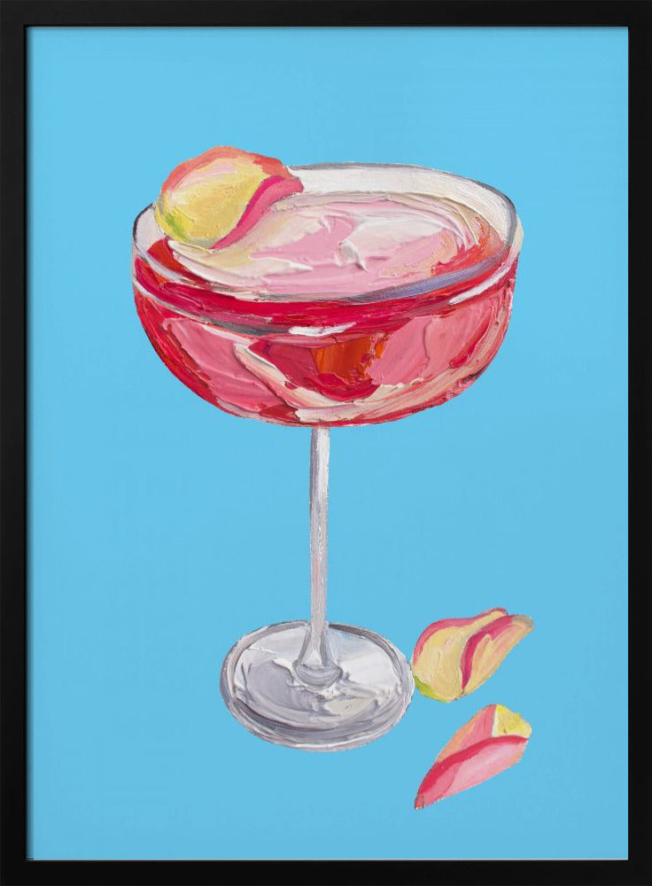 Funkelnder Rose-Gin-Cocktail | Poster