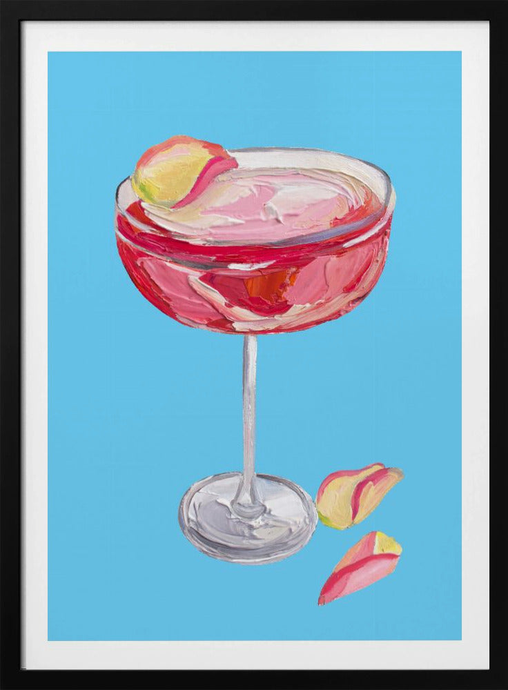 Funkelnder Rose-Gin-Cocktail | Poster