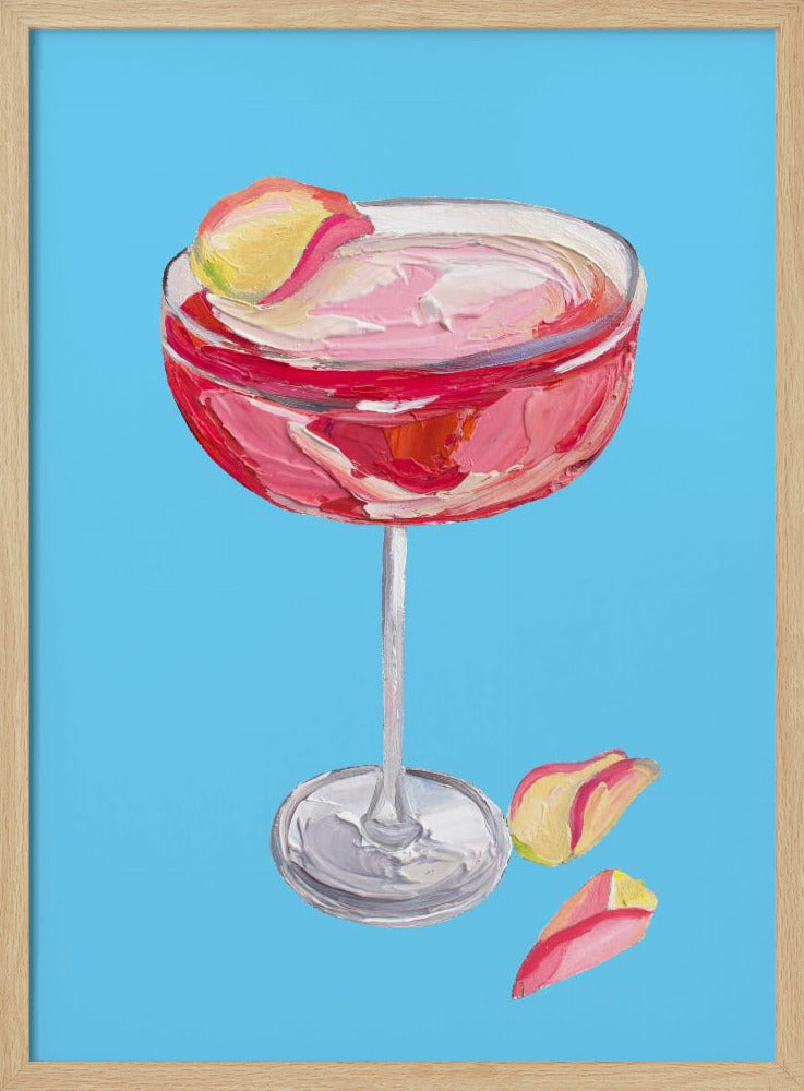 Funkelnder Rose-Gin-Cocktail | Poster