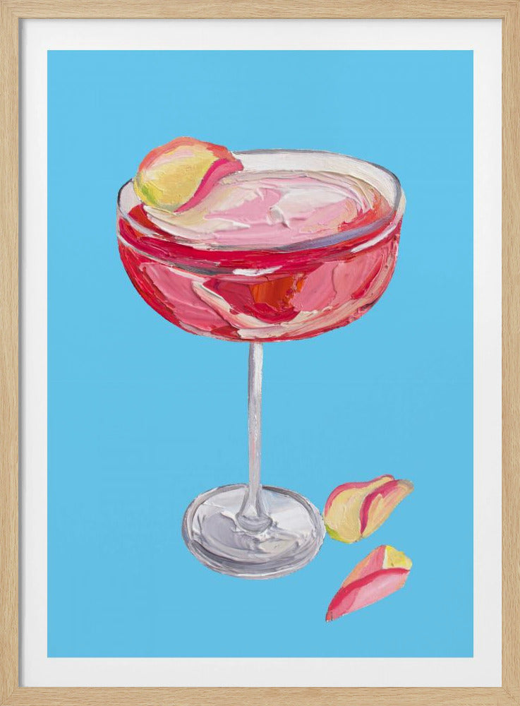 Funkelnder Rose-Gin-Cocktail | Poster