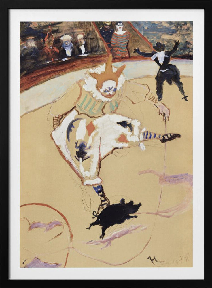 Im Zirkus Fernando Medrano mit einem Ferkel (ca. 1889) | Poster