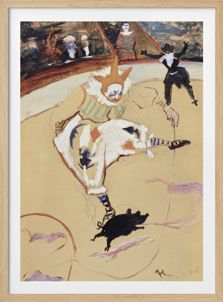 Im Zirkus Fernando Medrano mit einem Ferkel (ca. 1889) | Poster