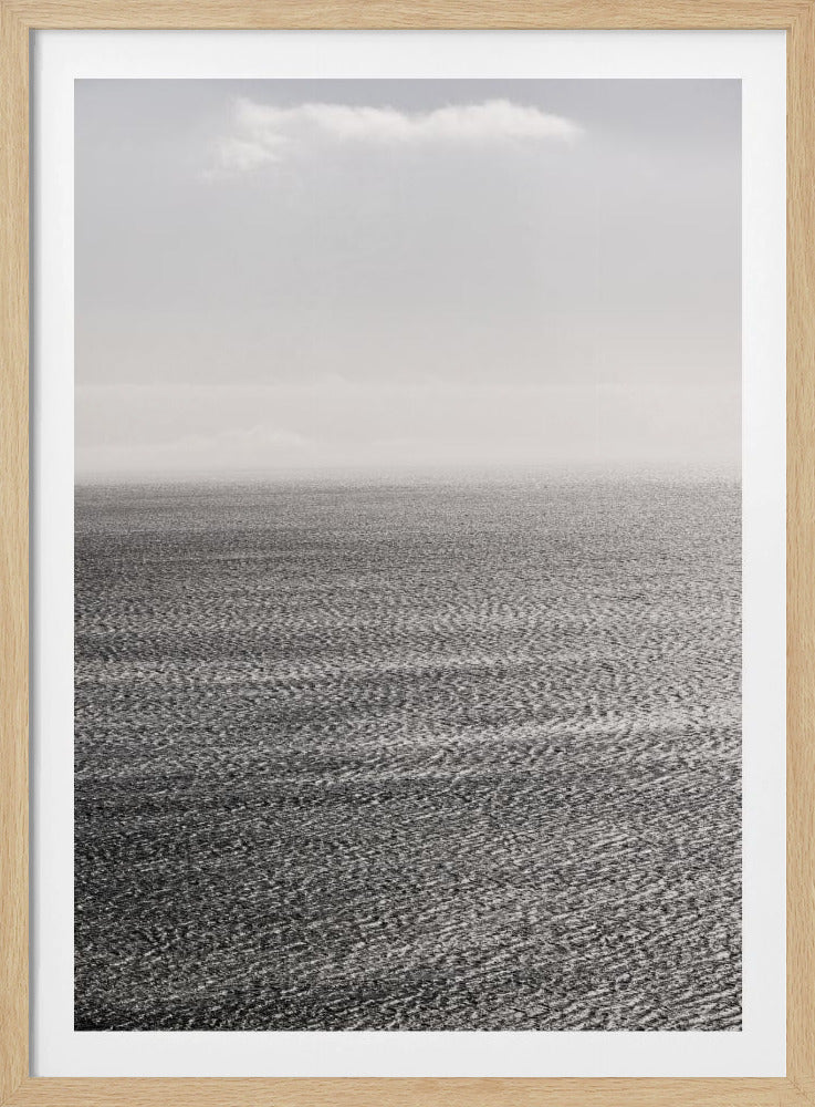 Silbernes Meeresgelassenheit | Poster