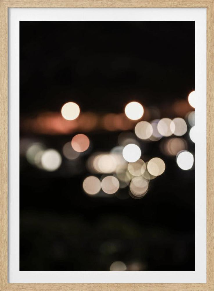 Verschwommene Lichter der Stadt | Poster
