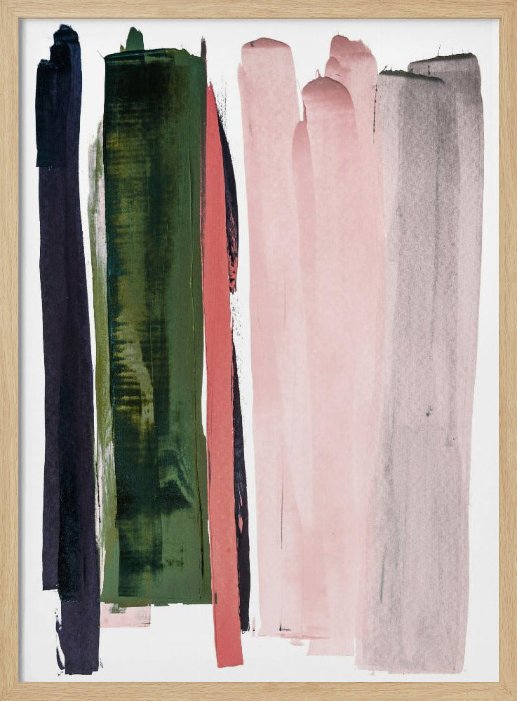 Vertical Brushstrokes | Poster