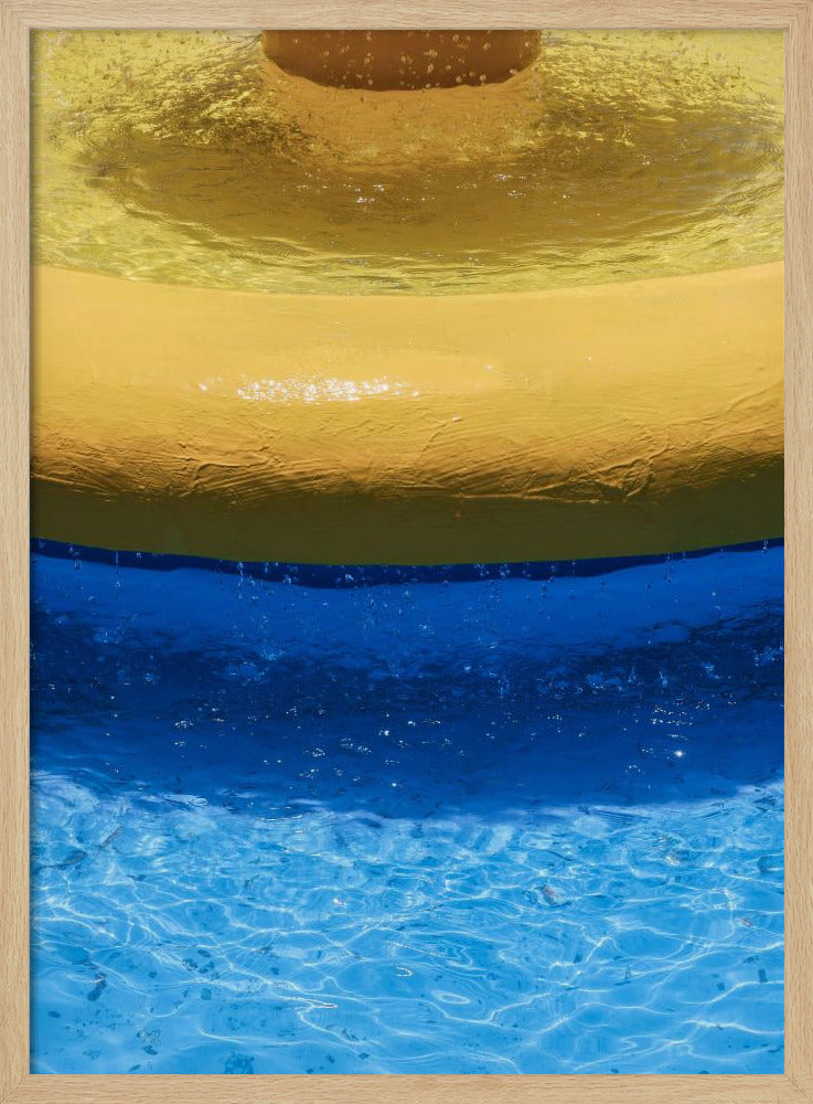 Gelbe und blaue Bänder | Poster