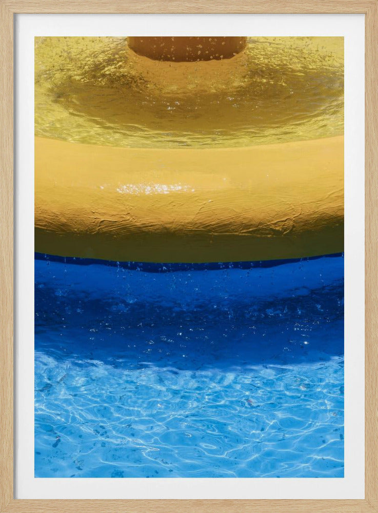 Gelbe und blaue Bänder | Poster