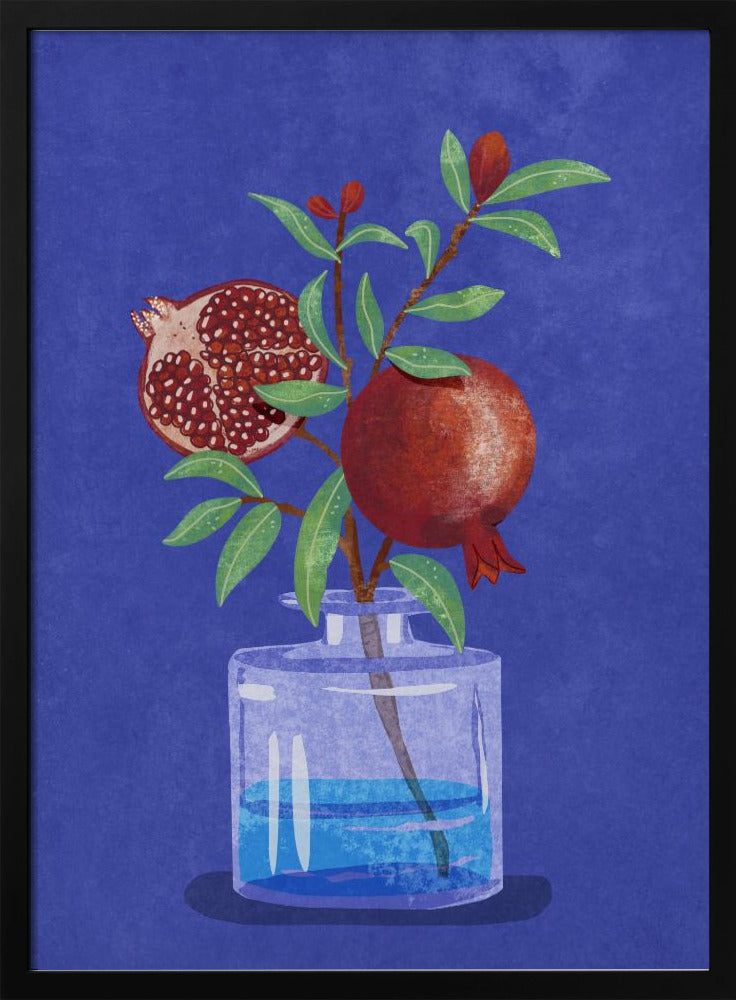 Granatapfel in Vase | Poster