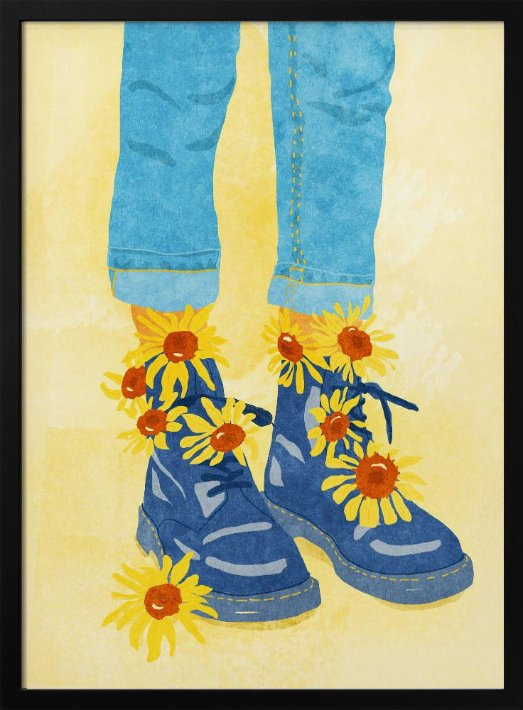 Sonnenblumenspaziergang | Poster