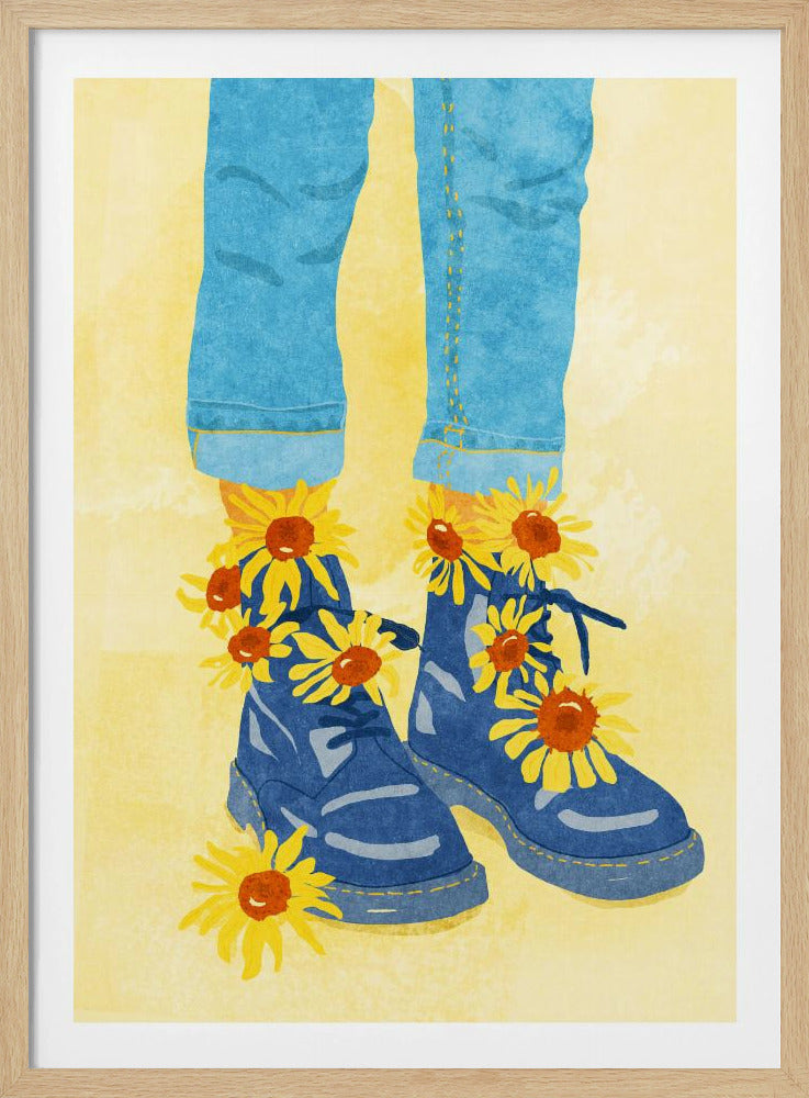 Sonnenblumenspaziergang | Poster