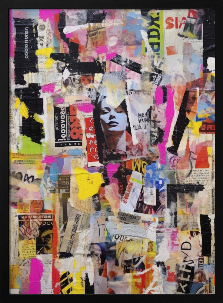 Lebendige Collage-Echos | Poster
