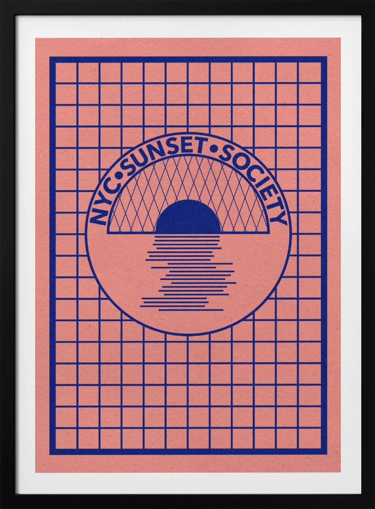 NYC Sunset Society Blau | Poster