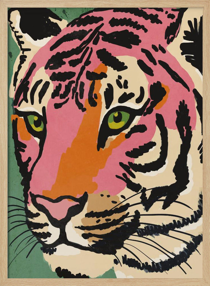 Lebendiger Tigerblick | Poster