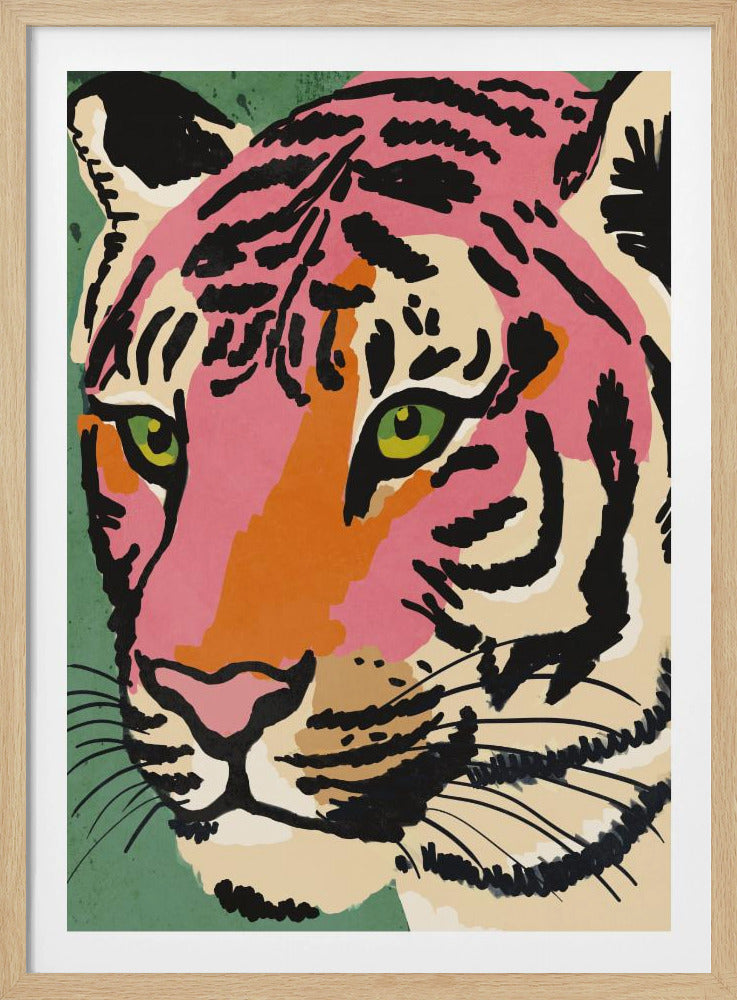 Lebendiger Tigerblick | Poster