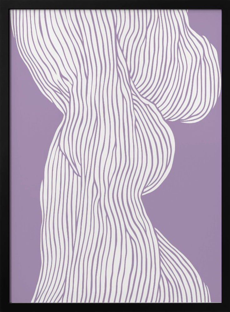 Geschwungene Linien fließen | Poster
